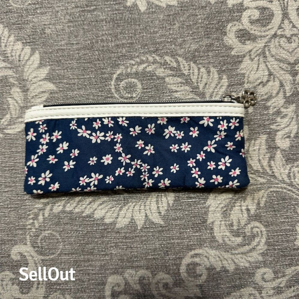 Manòu Floral Zipper Pencil Case Multi-Color Elegant Design